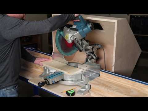 How To Crosscut Boards On a Miter Saw