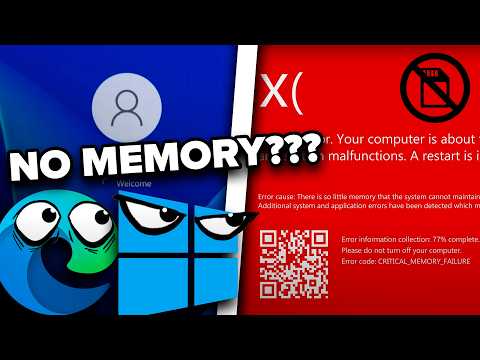 WINDOWS MEMORY SHORTAGE KILLSCREEN, But Windows 8 & Microsoft Edge Want To See That