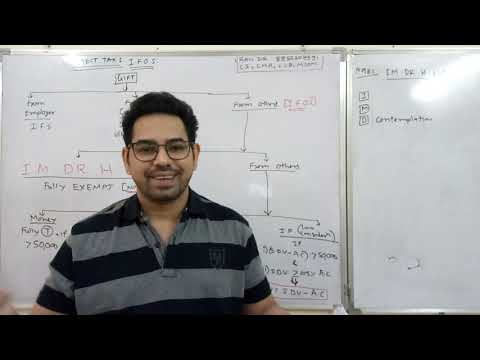 DIRECT TAX - IFOS - LECTURE 2 (GIFT & DEEMED DIVIDEND) - RAVI SIR'S EXCELLENCE TUTORIALS-8850207591