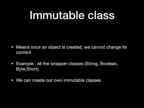 JAVA INTERVIEW QUESTIONS Immutable class