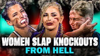 Woman SLAP fights KNOCK-OUTS | Power Slap Compilation