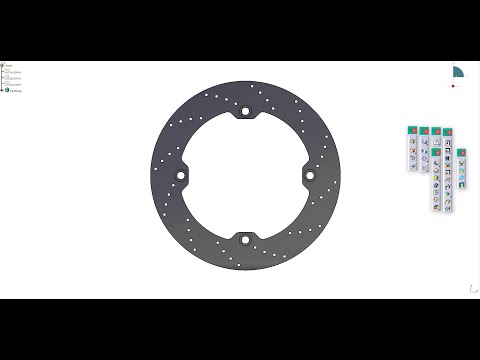 CATIA V5 - Brake Disc by Part Design
