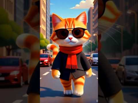 😺 When A Cat Want A Winter Jacket! Cat' Shopping ❤️#cartoon #shortsvideo #aicat