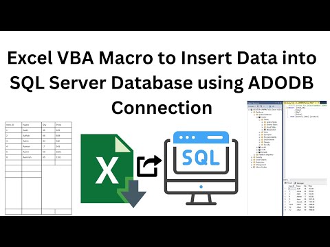 Excel VBA Macro to Insert Data into SQL Server Database using ADODB Connection