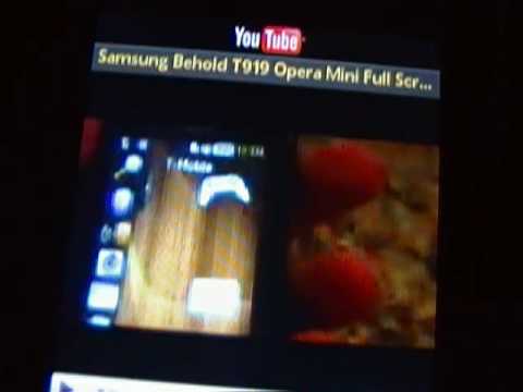 Samsung Behold new apps on phone
