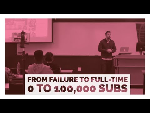 How I Went From Failing to Full-Time on YouTube!  (My story of growing from 0 to 100,000 subs)