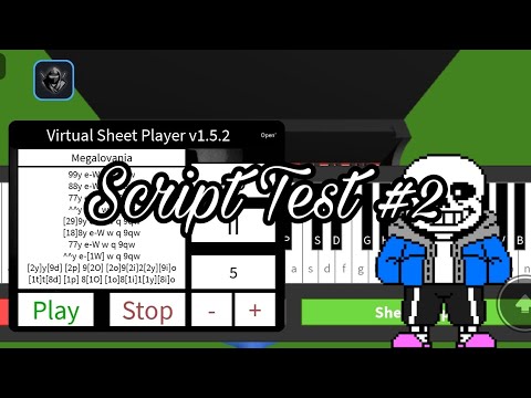 Script Test #2 Playing Megalovania! | Panda Hub