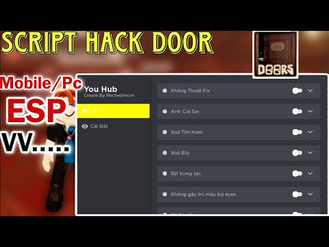 📥Roblox script hack📥|🚪map Doors|🇻🇳menu tiếng Việt🇻🇳|mobile/PC
