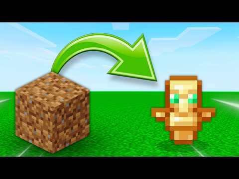 Minecraft BUT' Dirt drops OP LOOT!🔥🤩