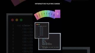 HTML & CSS Interactive Playing Cards 🃏✨ #shorts  #coding