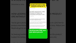 Product Management - Scaling Product Ops without hiring for it 🧠 🚀 🔥
