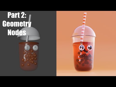 How to make a simple character in Blender - Part 2: Geometry Nodes