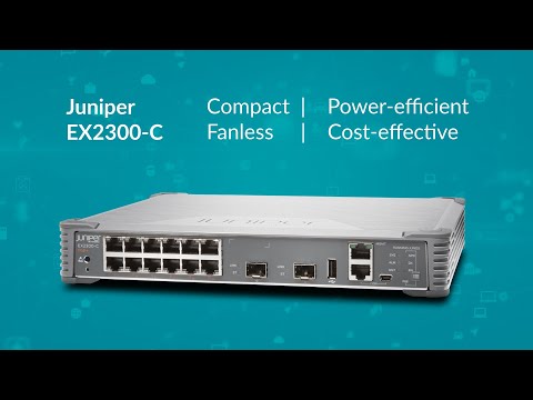 Juniper Networks EX2300-C-12P Switch Unboxing