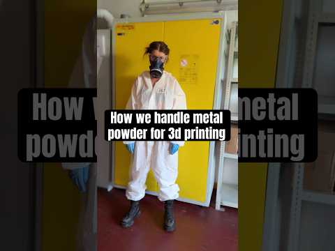 Metal powder for 3d printing (laser powder bed fusion) #metalprinting #jewelry #workprotection