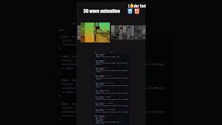 3D wave animation css #animationeffects #csseffect #javascript #html