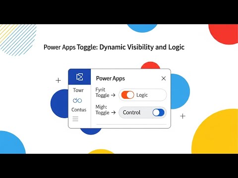 Power Apps Canvas. Unit 7: Toggle control #microsoftpowerapps   #powerapps