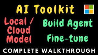AI Toolkit from Microsoft - Fully FREE to build agents!