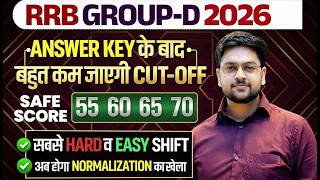 RRB Group D 2025 Expected Cut Off 🔥 | Previous Year Cut Off & Safe Score Analysis