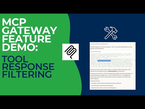 MCP Gateway Feature: Tool Response Filtering