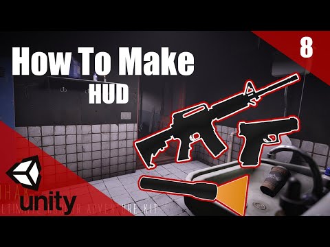 How To Make A HORROR Game In Unity | HUD | Horror Series Part 008