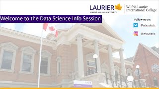 Laurier Data Science program - info session 1 (March 2023 series)
