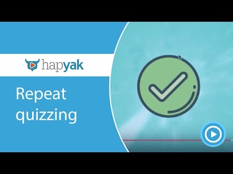 Repeat a quiz with every view in HapYak