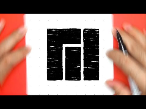 HOW TO DRAW MANJARO LOGO | STEP BY STEP