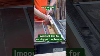 Tips and tricks for making a custom picture frame #woodworking #workshop #custommade
