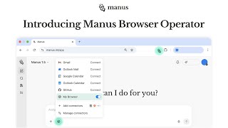Introducing Manus Browser Operator : An AI Agent that Browses For You?