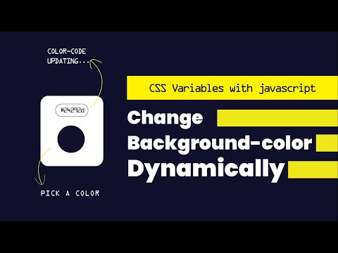 Change background-color by using CSS variables and JavaScript