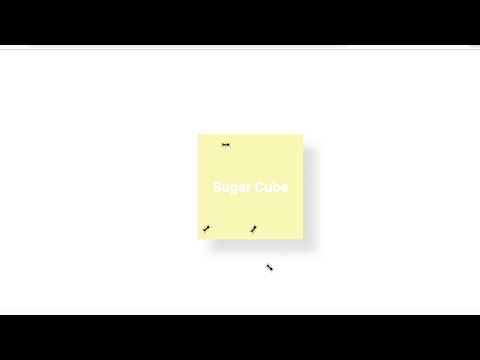 CSS animation effects using keyframes - ants on sugar crystal