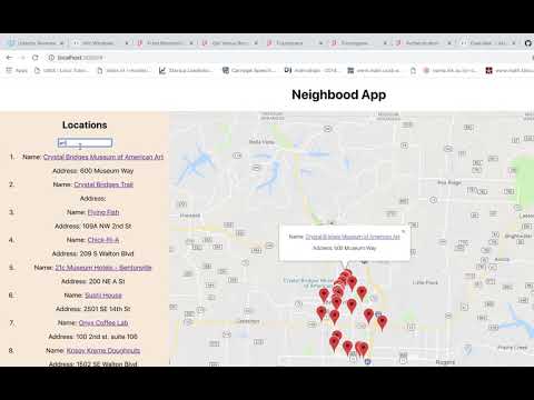 Neighborhood App - Part 5: Filtering Locations and Markers