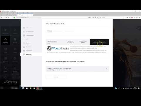 Installation von WordPress direkt auf Web-Hoster von "Hoststar.ch". 1-Klick-Installation. #4/4