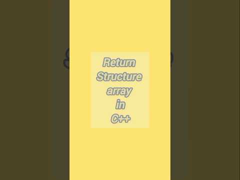 Returning structure array from function in C++🖥️ #shorts #short #shortsfeed #shortfeed