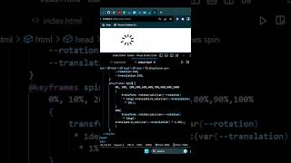 loaders animation using html and css only | #html #css #shorts #developer #animation #frontend #web