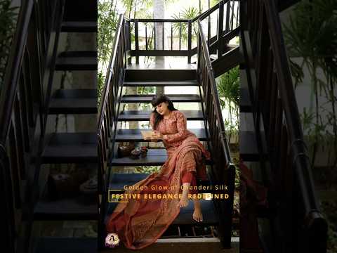 Golden Glow of Chanderi Silk | Festive Elegance Redefined