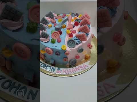 #TwinCake #PinkandBlueCake #alhamdulilah