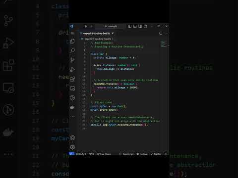 Clean Code - Don’t put a routine into the public interface just because it uses only public routines