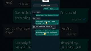 me that already fired myself😒#WorkplaceComedy#ChatSkits#FunnyBoss#RelatableSkit#WorkStruggles#Comedy