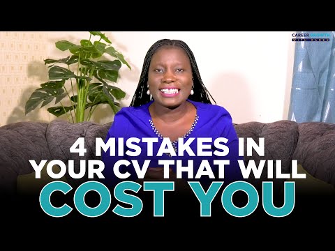 4 MISTAKES IN YOUR CV THAT ARE COSTING YOU THE NEXT GREAT JOB