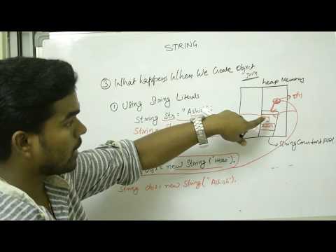 What happens inside jvm  when a String object is created ?