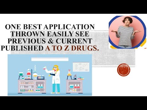easily see previous & current latest published A to Z all drugs with use application 💻👆.