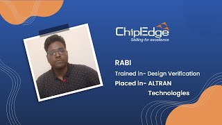 Chipedge VLSI- Student Testimonial