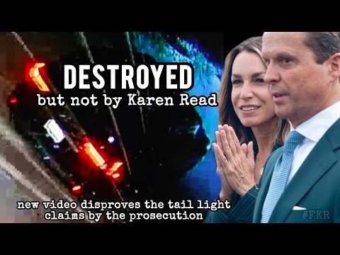 PROOF: KAREN DID NOT DESTROY HER TAIL LIGHT | new video footage from a Free Karen Read supporter