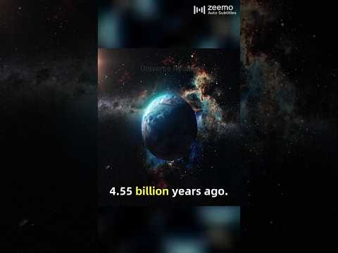 4.55 billion year ago, our solar system
