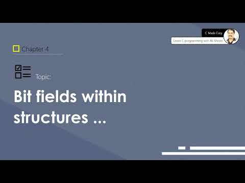 Bit fields within structures in C Language