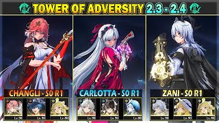 [NEW ToA] Carlotta, Changli, Zani | 30 Crest Tower of Adversity 2.3 - 2.4 | Wuthering Waves