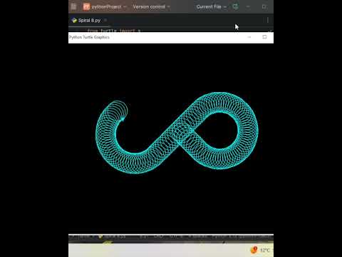 Infinity  #coding #programminglanguage #drawing #infinity  #python #pythonturtle #pythonprogramming
