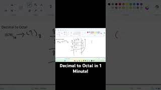 Learn Decimal to Octal in Seconds! #numbersystem #decimalconversion #octalconversion #conversation