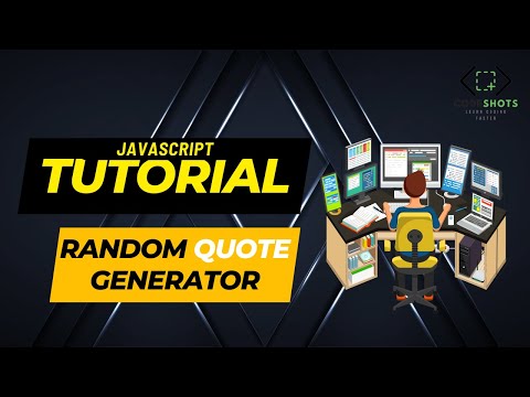 Javascript Tutorial For Beginners In Hindi | Create Random Quote Generator Using HTML, CSS And JS